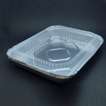 Alumnimun Trays Silver Carnival Aluminum Tray 6706L with Lid_12 x 1 x 5