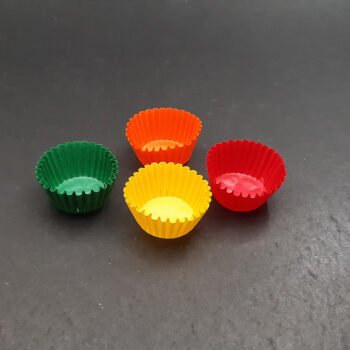 Baking and Commissary Supplies Assorted Baking Cup Assorted Colored Wax 3 4oz