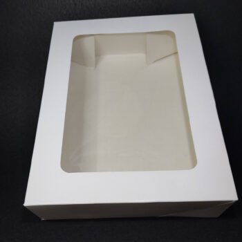 Baking and Commissary Supplies White Preform with Window 9 x 12x 3 9x 12x3