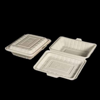 Biodegradable Meal Pack Cornstarch Big HO3 1 Division