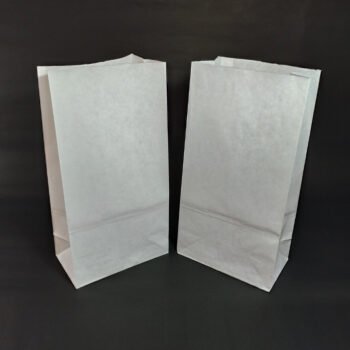 Paper Bags White Paper Bag #10 6.5 x 13.125 x 3.75