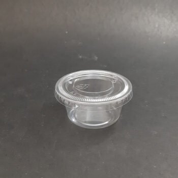 Plastic Cups and PET Cups_Transparent_PET Sauce Cup 2oz Transparent_2oz