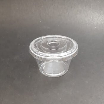 Plastic Cups and PET Cups Transparent PET Sauce Cup 4oz Transparent 4oz
