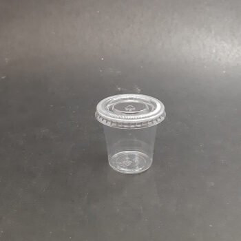 Plastic Cups and PET Cups Transparent PET Sauce Cup1oz Transparent 1oz